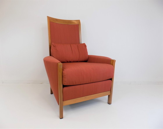 Image 1 of Giorgetti door Umberto Asnago New Gallery Fauteuil + Ottoman