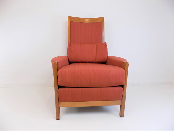 Image 1 of Giorgetti door Umberto Asnago New Gallery Fauteuil + Ottoman