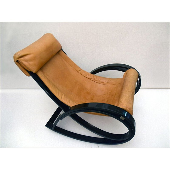 Image 1 of Vintage Sgarsul schommelstoel van Gae Aulenti voor Poltronov, 1960