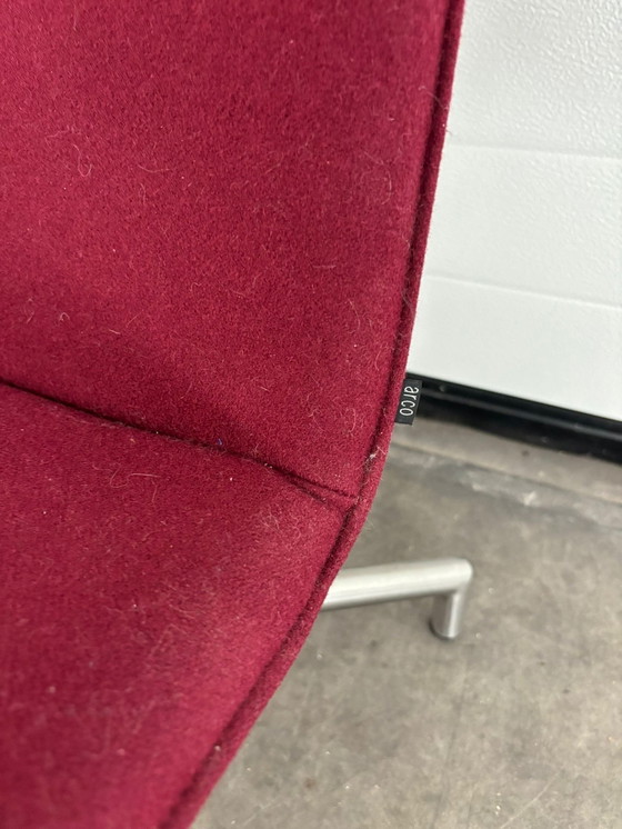 Image 1 of Arco Lounge Fauteuil Bordeaux Rood Stof Wol