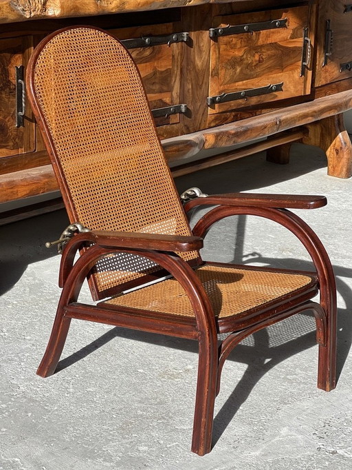 Morris Verstelbare Fauteuil Door Otto Prutscher Voor Thonet