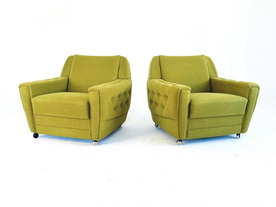 Image 1 of Set van 2 vintage armfauteuils