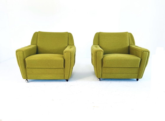 Image 1 of Set van 2 vintage armfauteuils