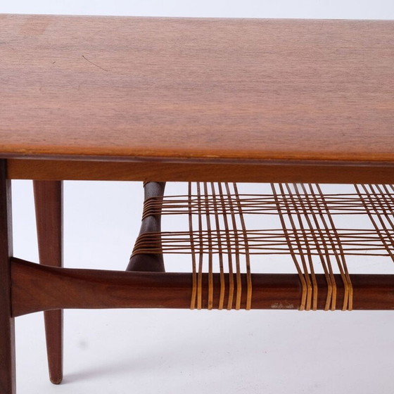 Image 1 of Vintage teakhouten salontafel, Denemarken 1960