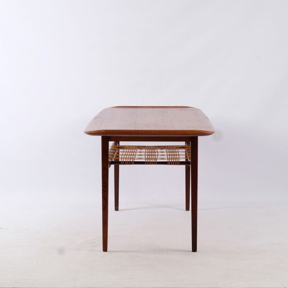 Image 1 of Vintage teakhouten salontafel, Denemarken 1960