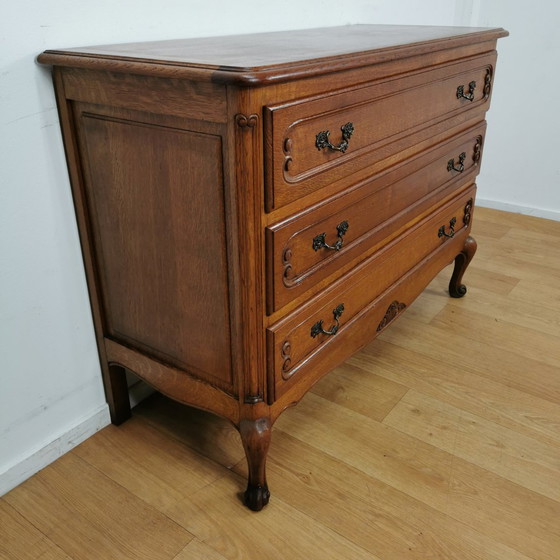 Image 1 of Vintage Queen Ann Ladekastje, Commode Dressoir Ladekast, Badkamermeubel