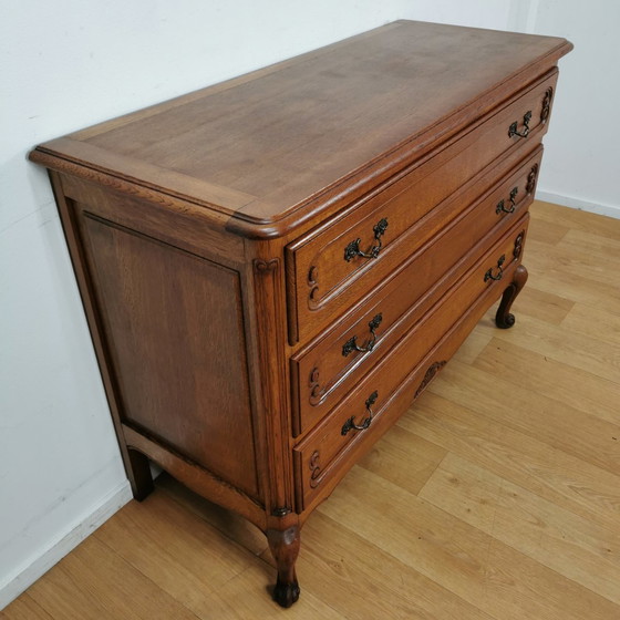 Image 1 of Vintage Queen Ann Ladekastje, Commode Dressoir Ladekast, Badkamermeubel