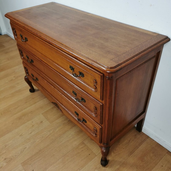 Image 1 of Vintage Queen Ann Ladekastje, Commode Dressoir Ladekast, Badkamermeubel