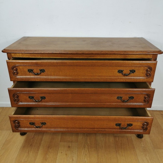 Image 1 of Vintage Queen Ann Ladekastje, Commode Dressoir Ladekast, Badkamermeubel