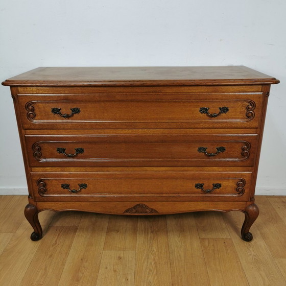 Image 1 of Vintage Queen Ann Ladekastje, Commode Dressoir Ladekast, Badkamermeubel