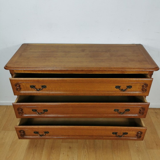 Image 1 of Vintage Queen Ann Ladekastje, Commode Dressoir Ladekast, Badkamermeubel