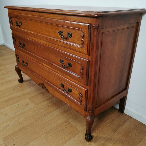 Image 1 of Vintage Queen Ann Ladekastje, Commode Dressoir Ladekast, Badkamermeubel