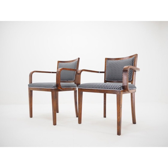 Image 1 of Paar vintage stoelen van Tatra Pravenec Art Deco, Tsjechisch 1930