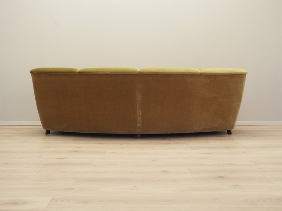 Image 1 of Groene velours sofa, Deens ontwerp, 1960S, Productie: Denemarken