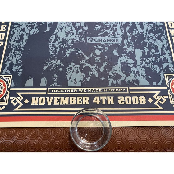 Image 1 of Vintage poster van president Barack Obama door Shepard Fairey, 2008