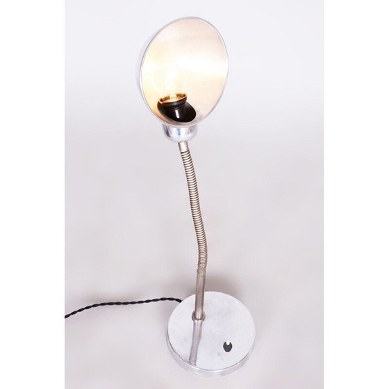 Image 1 of Vintage Bauhaus tafellamp van chroomstaal en aluminium, Tsjecho-Slowakije 1930