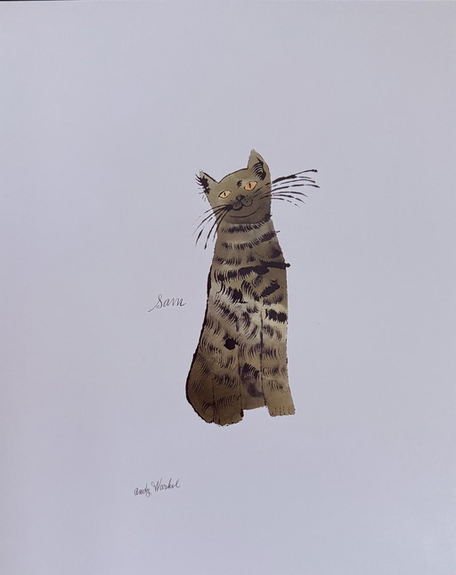 Andy Warhol: “Green Sam, C.1954”. Gesigneerd In De Plaat. 