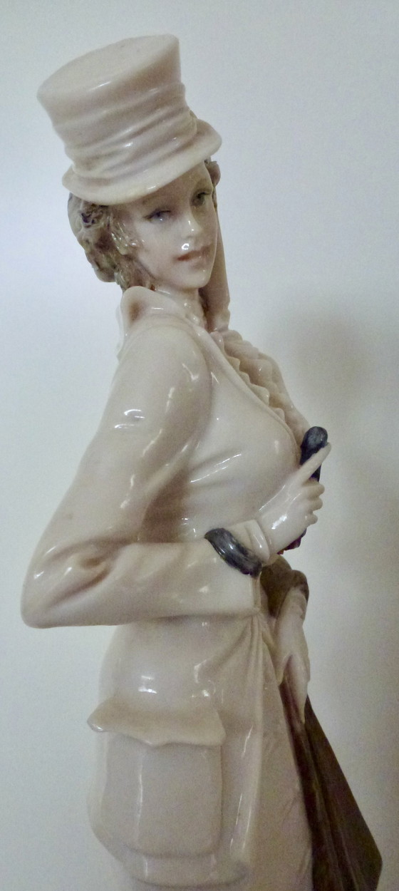 Image 1 of Capodimonte - Bruno Merli - Dame In Uitgaanskledij - 33 Cm - 1981