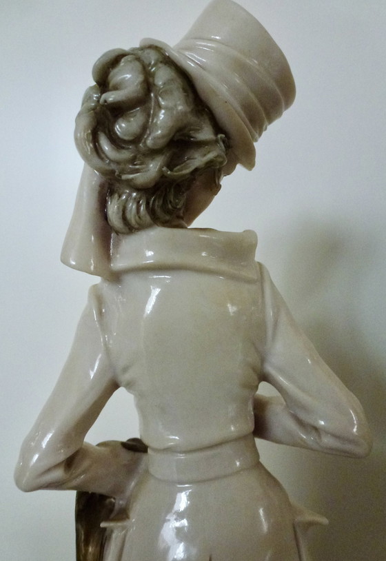 Image 1 of Capodimonte - Bruno Merli - Dame In Uitgaanskledij - 33 Cm - 1981