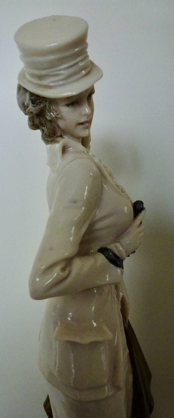 Image 1 of Capodimonte - Bruno Merli - Dame In Uitgaanskledij - 33 Cm - 1981