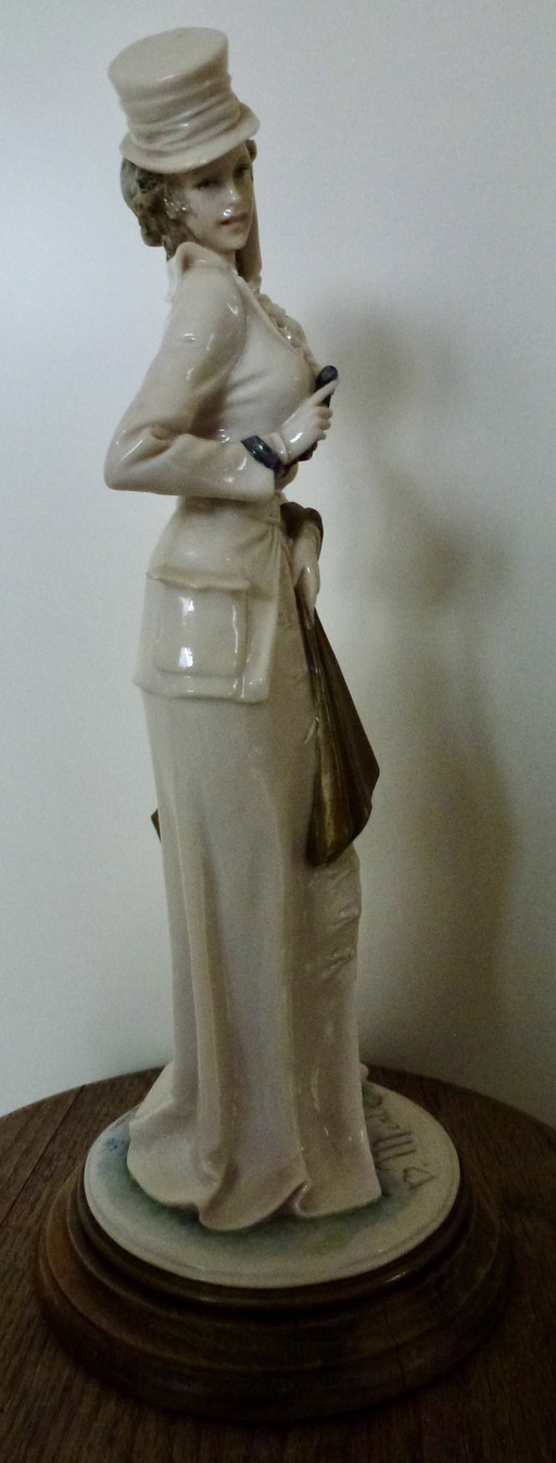 Capodimonte - Bruno Merli - Dame In Uitgaanskledij - 33 Cm - 1981