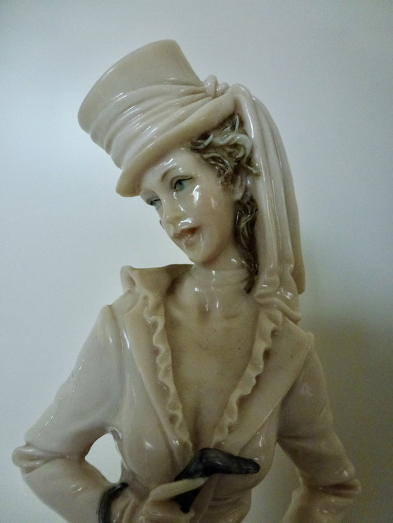 Image 1 of Capodimonte - Bruno Merli - Dame In Uitgaanskledij - 33 Cm - 1981