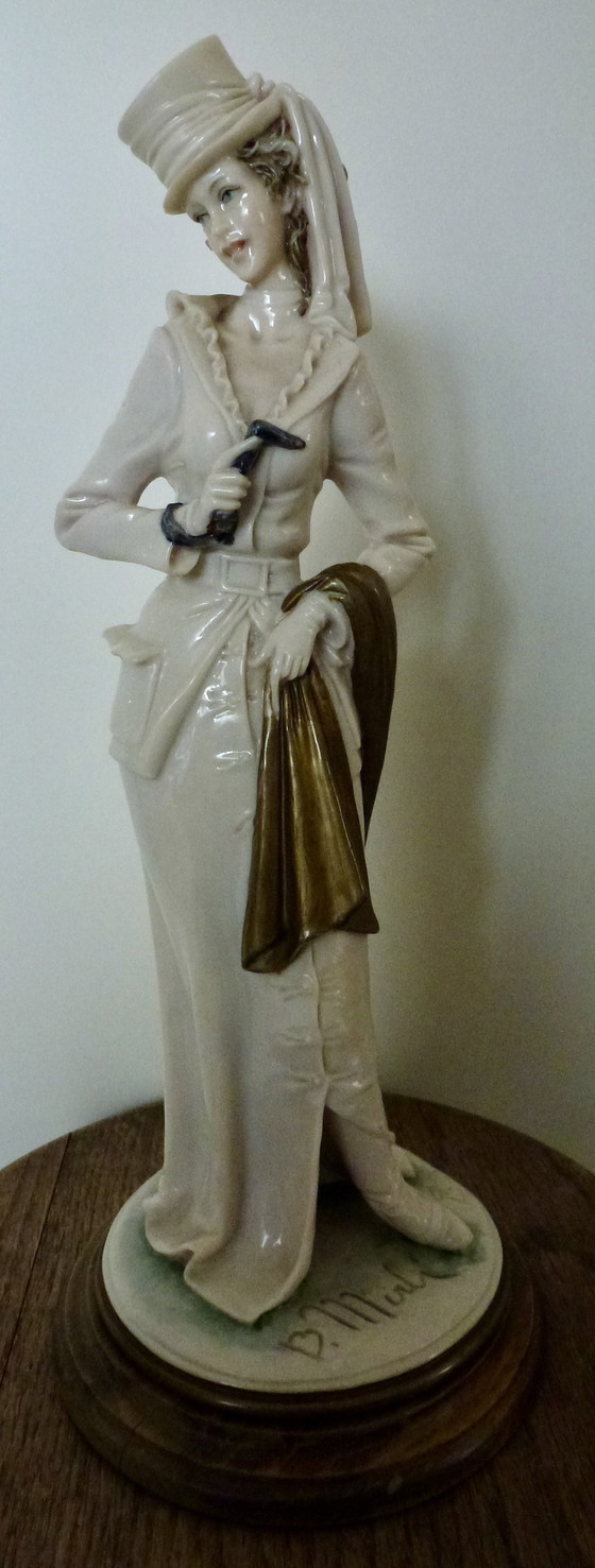 Image 1 of Capodimonte - Bruno Merli - Dame In Uitgaanskledij - 33 Cm - 1981