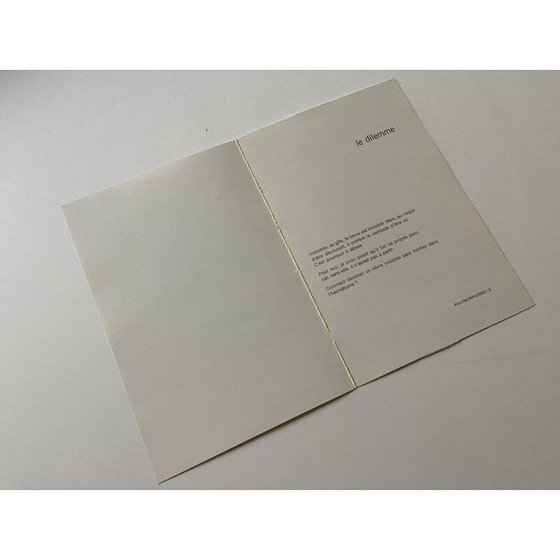 Image 1 of Vintage litho "Le Dilemme (Lièvre) Polymorphose" door François-Xavier Lalanne, 1978