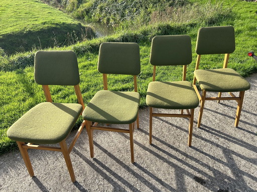 4x Vintage Stoelen 70’S