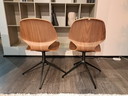 2 Florence Walnoot Stoelen Van Boconcept