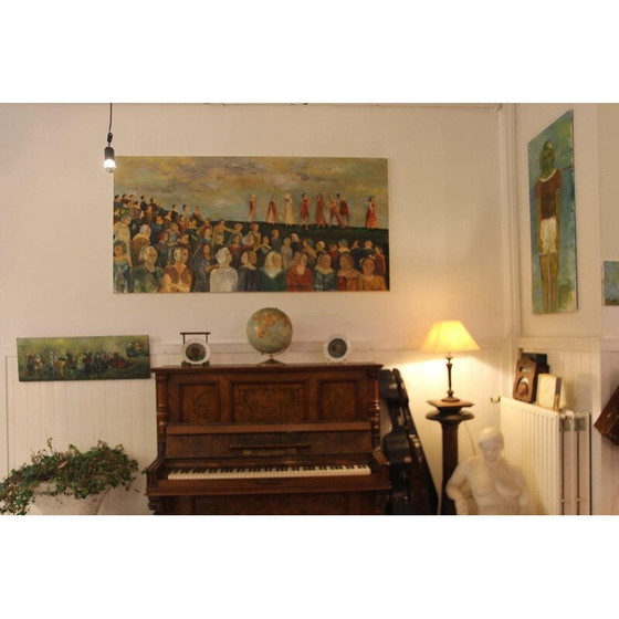 Image 1 of Vintage olieverf op doek "Kyrielle" door Elodie Huré