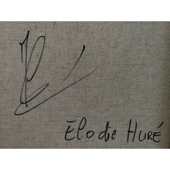 Image 1 of Vintage olieverf op doek "Kyrielle" door Elodie Huré