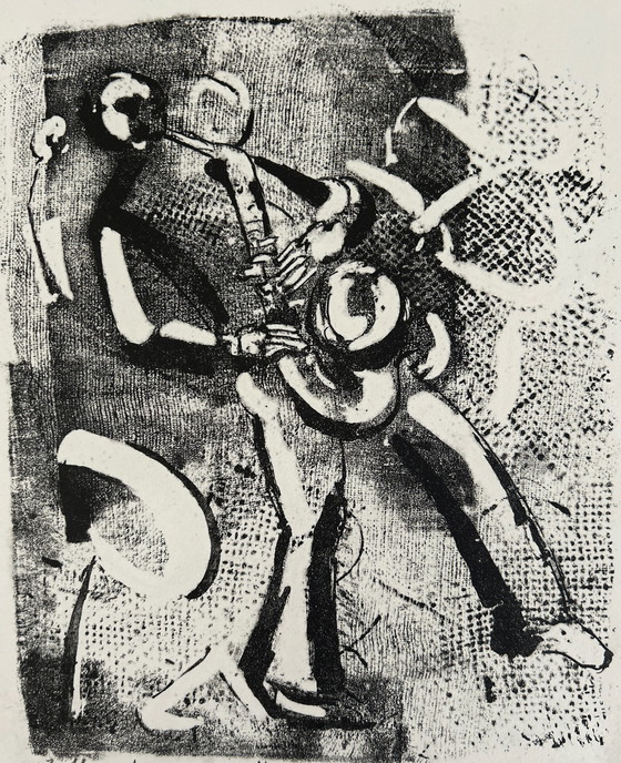 Image 1 of Lithografie Wim Motz - Tenorsax