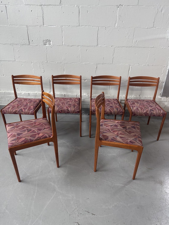 Image 1 of 6x Vintage eetkamerstoelen