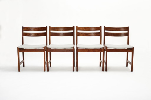 Set van vier eetkamerstoelen, ontworpen door Kurt Østervig voor KP Møbler, Denemarken, jaren 1960.