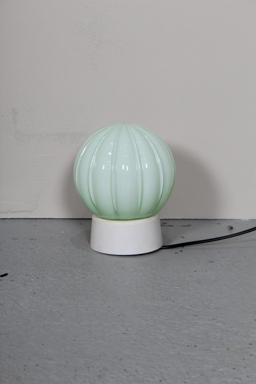 Vintage Thabur Plafondlamp, Plafonnière - Groen, Art Deco