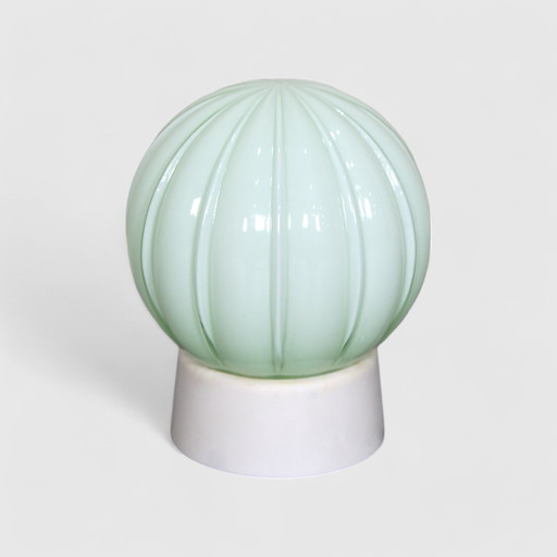 Vintage Thabur Plafondlamp, Plafonnière - Groen, Art Deco