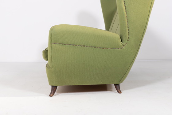 Image 1 of Mid Century Moderne vleugel sofa van Paolo Buffa, jaren 1950 Italië