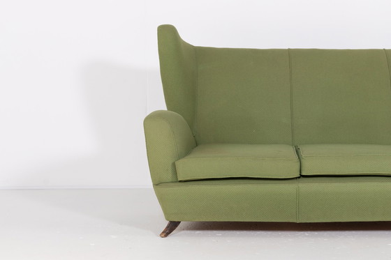 Image 1 of Mid Century Moderne vleugel sofa van Paolo Buffa, jaren 1950 Italië