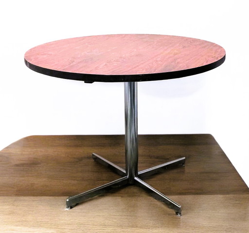 Vintage ronde eettafel