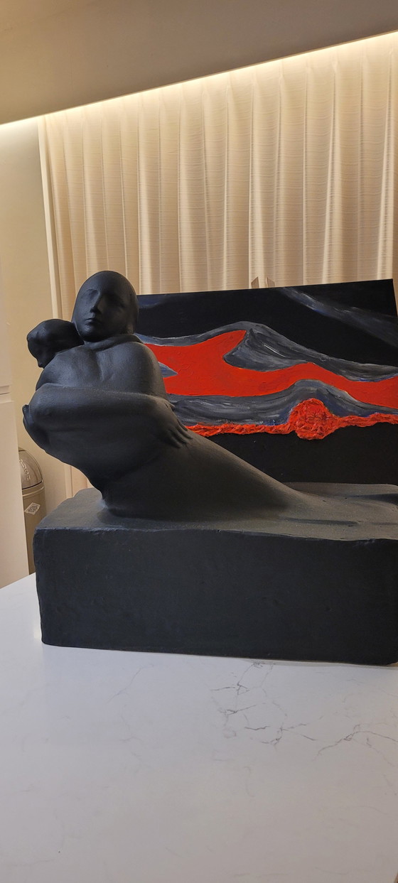 Image 1 of Georges Minne. Moeder En Kind, Gips