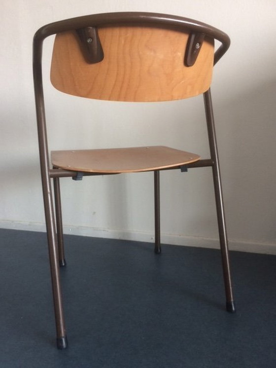 Image 1 of 8x Vintage Stackable Chairs