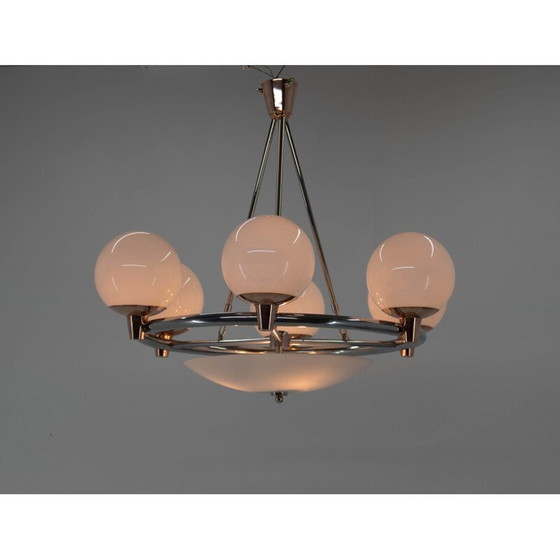 Image 1 of Vintage Art Deco kroonluchter, jaren 1930