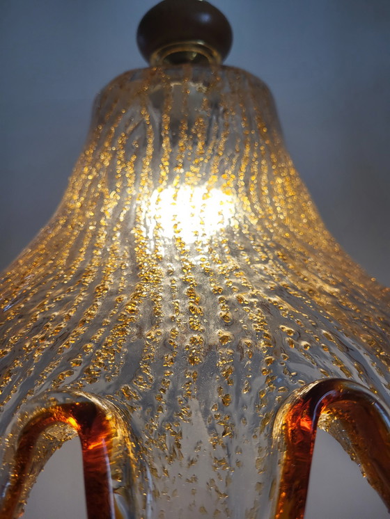 Image 1 of Murano Mazzega hanglamp uit de jaren 70, Italië