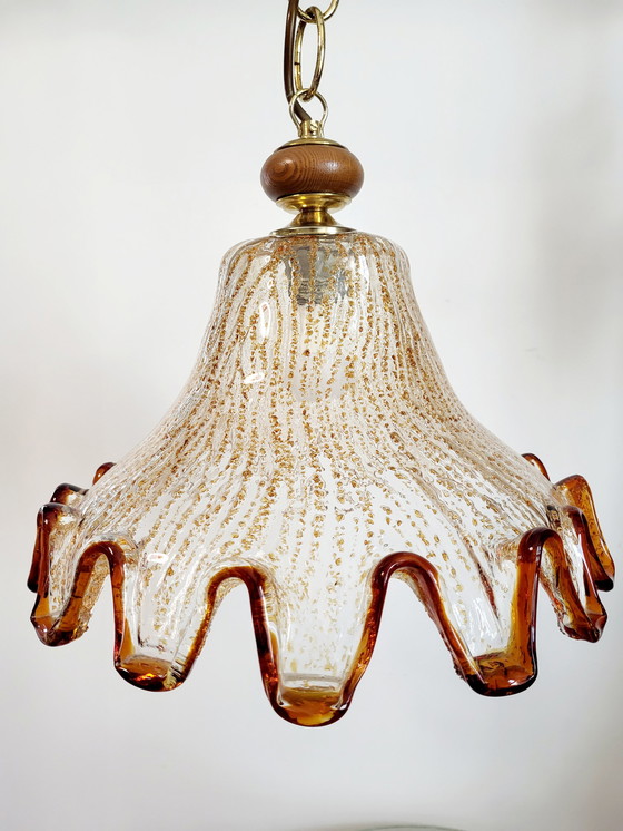 Image 1 of Murano Mazzega hanglamp uit de jaren 70, Italië