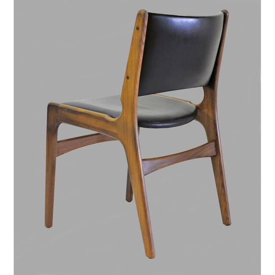 Image 1 of Set van 6 vintage teakhouten stoelen van Erik Buch voor Oddense Maskinsnedkeri, 1960
