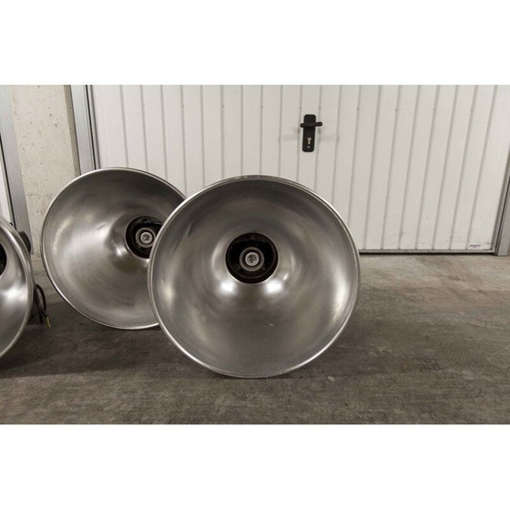 Image 1 of Set van 12 vintage lampen in chroom en zwart, 1970