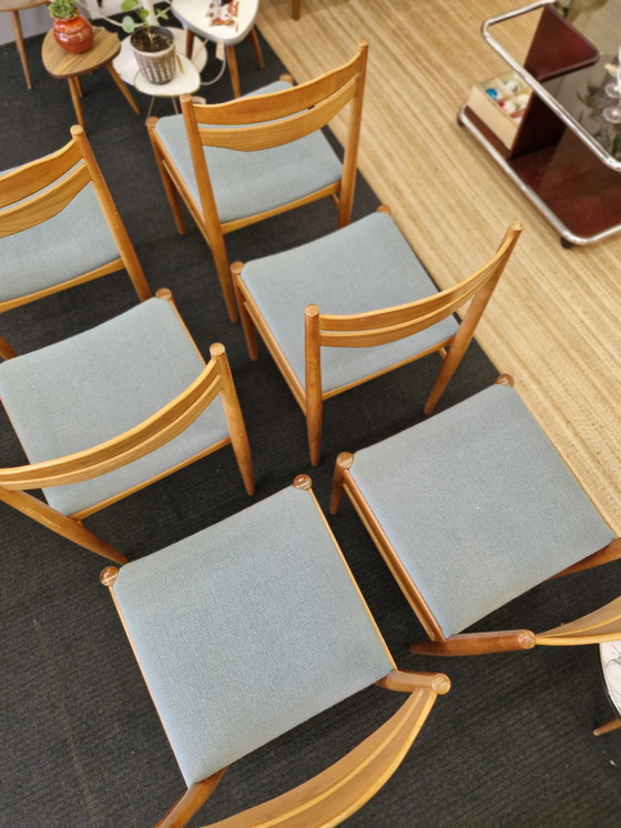 Image 1 of Vintage Eetkamerstoelen 6 Stuks Jaren 70