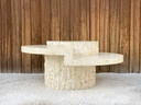 Vintage Coffeetable mactanstone, rond