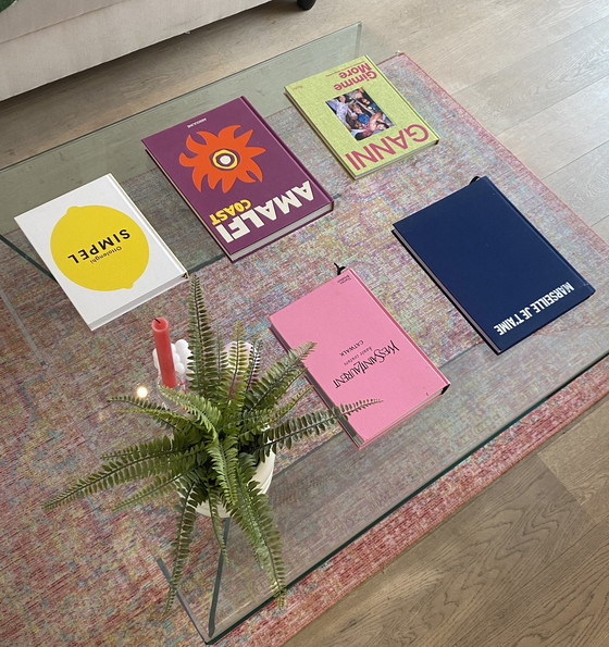 Image 1 of Vintage glazen tafel